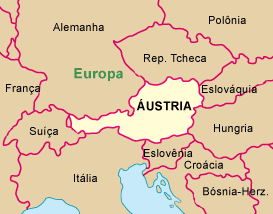 mapa da austria