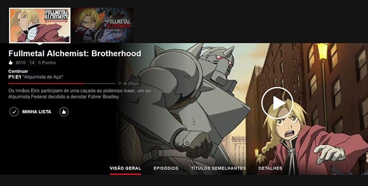 Netflix adiciona Fullmetal Alchemist e Fullmetal Alchemist: Brotherhood ao  seu catálogo - Salvando Nerd