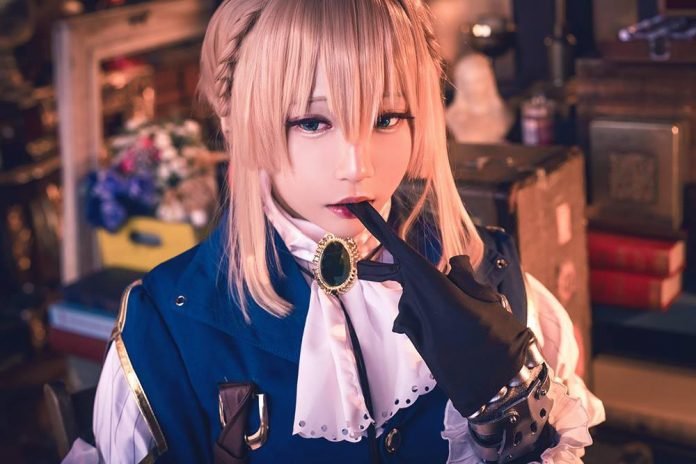 violet evergarden chihiro cosplay girls (2) violet evergarden chihiro cosplay