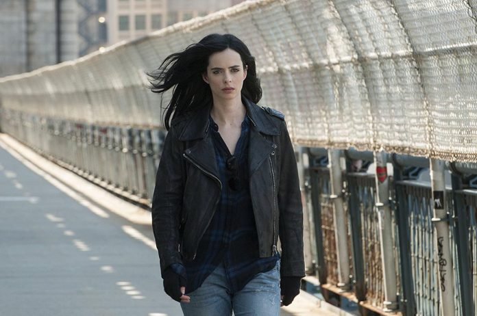 Krysten Ritter como a protagonista Jessica Jones