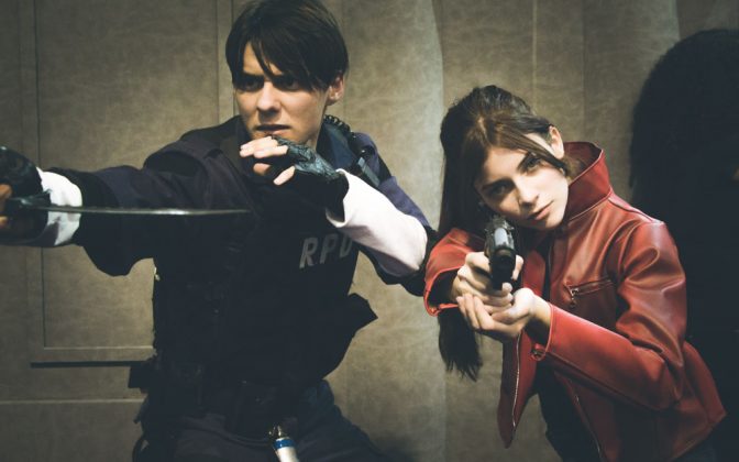 Cosplayers de Resident Evil 2 na Brasil Game Show 2018