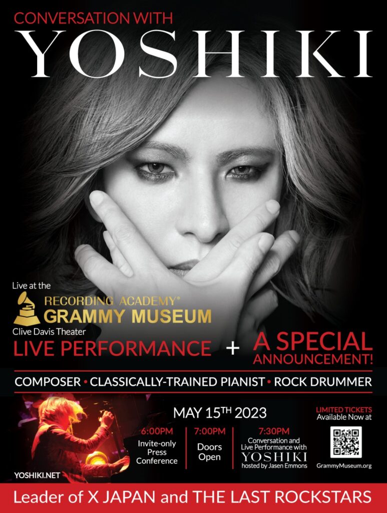 YOSHIKI - Grammy. divulgação