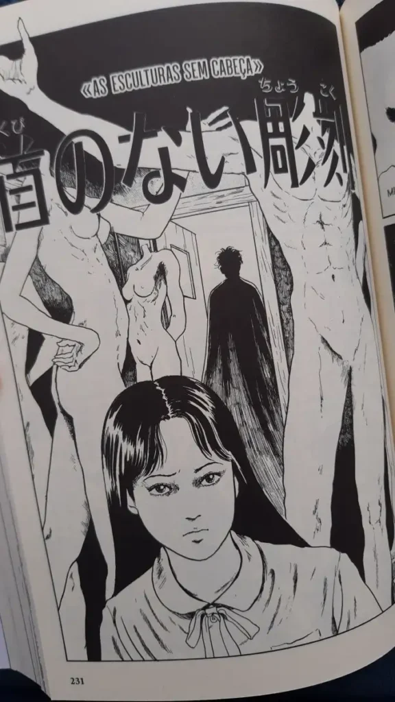 As Esculturas sem Cabeça Junji Ito Pipoca & Nanquim