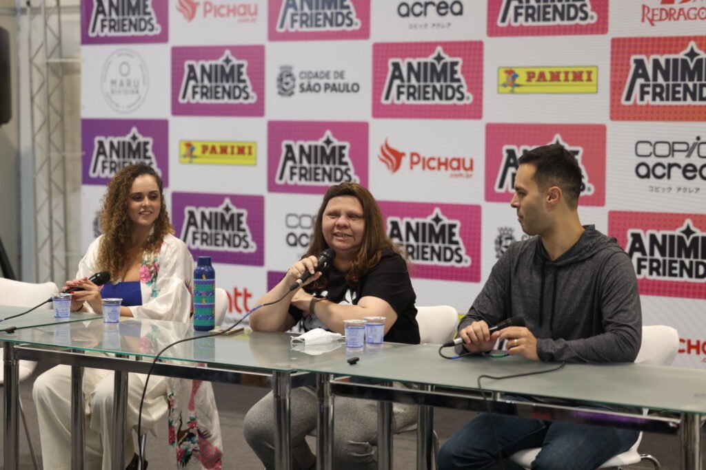 Dublagem Naruto - Tati, Úrsula e Kumode Anime Friends 2024