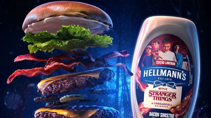 Hellmann's-maionese-Bacon-Sinistro-Stranger-Things Hellmann's lança maionese sabor Bacon Sinistro inspirada em Stranger Things