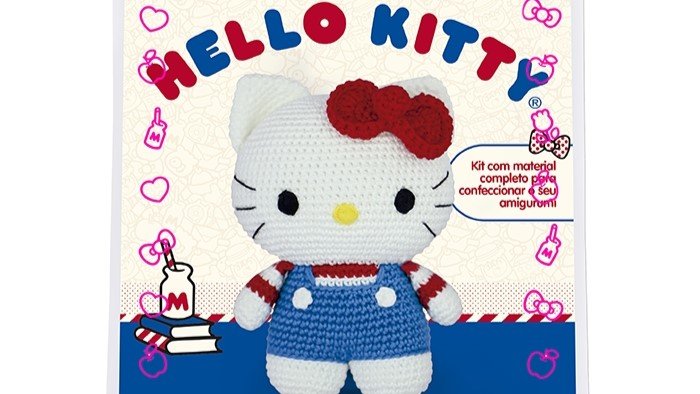 Foto-001-2024--Kit-Amigurumi-Hello-Kitty- Sacola Kit Hello Kitty Amigurumi