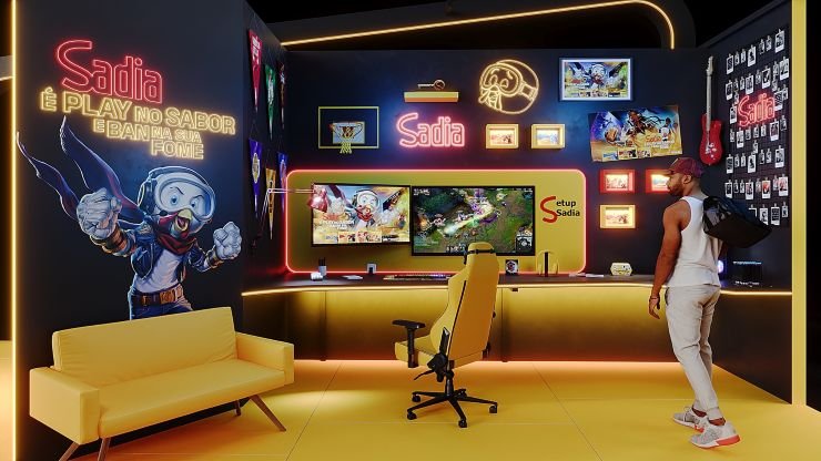 Sadia-Estande-Quarto-gamer-Lek-Trek Runeterra FanFest Sadia