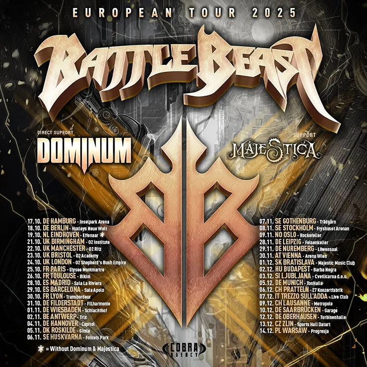 battle beast turne 2025