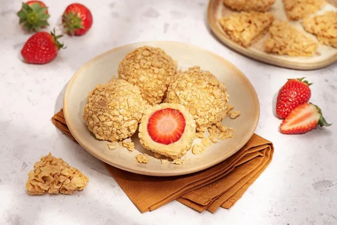 Bombom de Morango com Croc Choco