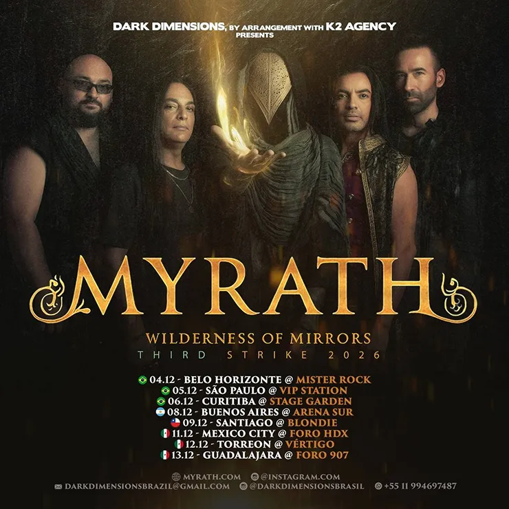 myrath poster tour 2026 brasil