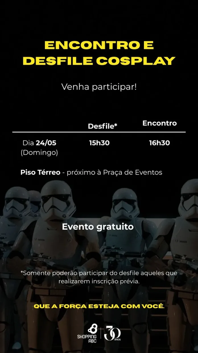 shopping abc concurso cosplay