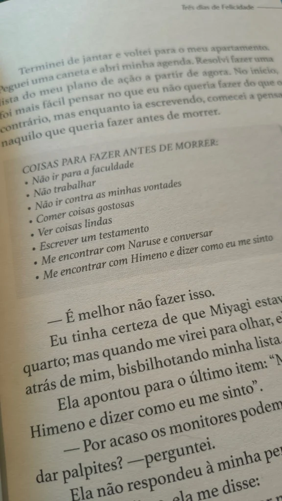 Três dias de Felicidade editora JBC