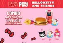 Universo kawaii chega ao Bob’s com pelúcias de Hello Kitty and Friends Hello Kitty no Bobs