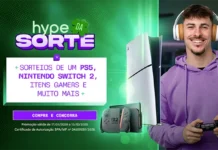 Hype Games anuncia campanha com sorteio de consoles, celulares e centenas de prêmios hype da sorte