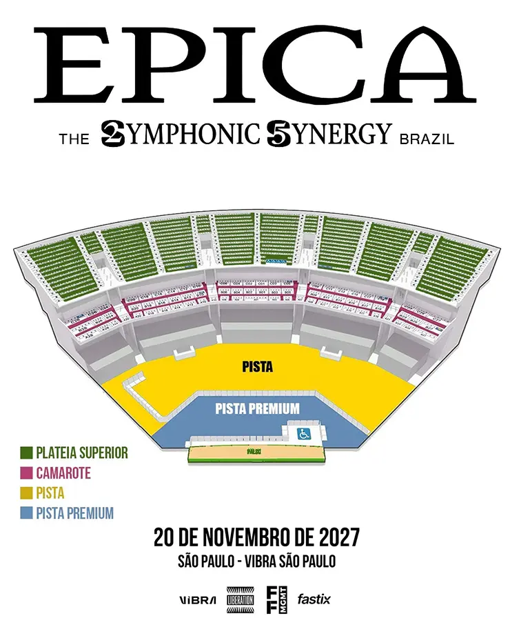 epica The Symphonic Synergy Brazil mapa